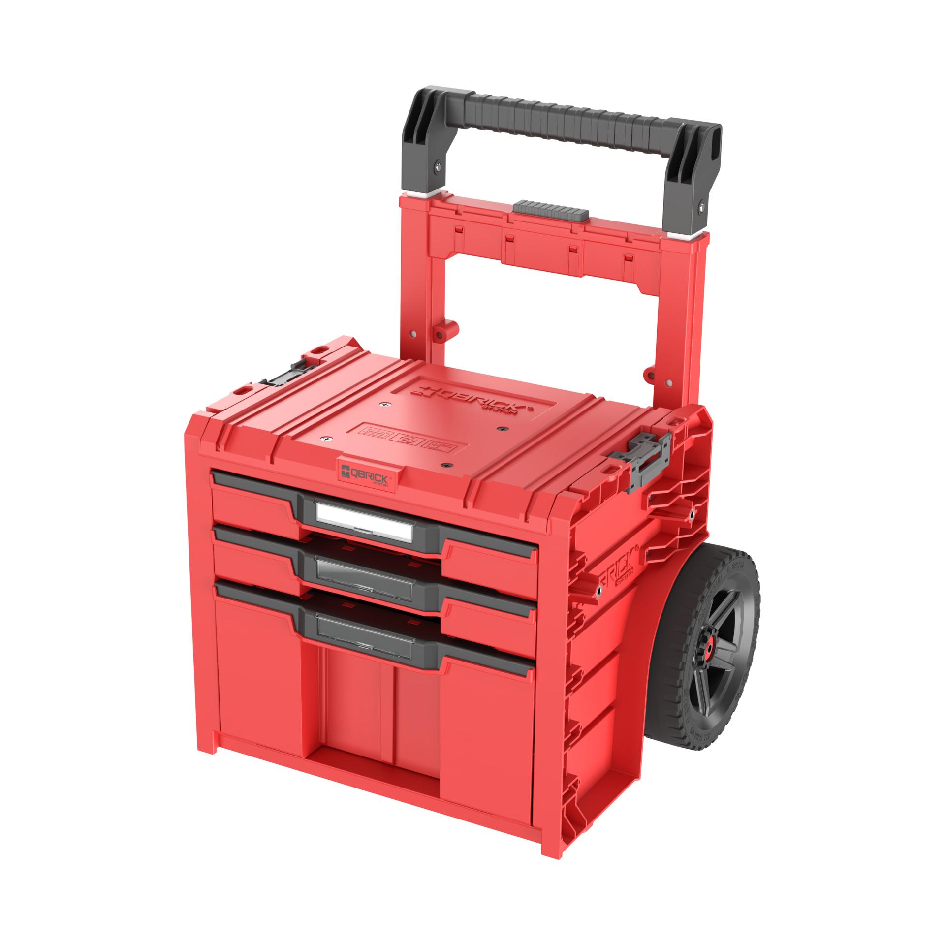 Qbrick System PRO Cart 2.0 Plus Drawer 3 Red Ultra HD