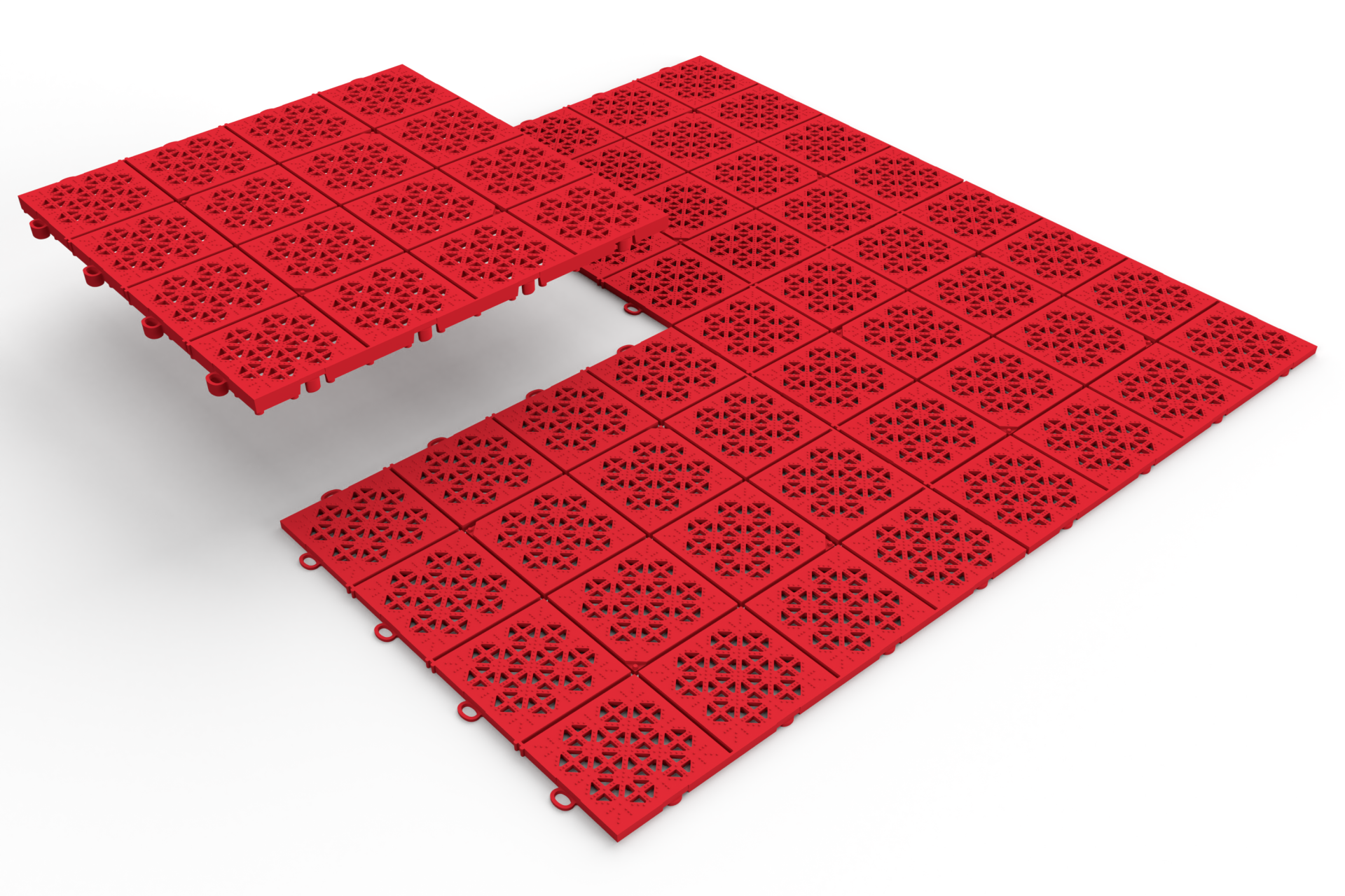 Qbrick System Atena Yer Kaplama (Kırmızı)