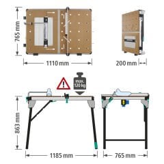 MASTER Cut 2600 Multifonksiyonel Makine Masası
